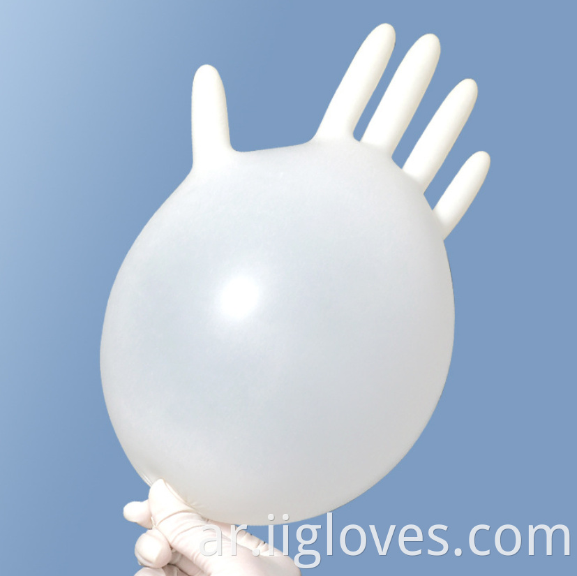 البيع بالجملة عالية الجودة غير الحريرية 100 PCS/Box White Medical Lab Lail Sexitable Latex Gloves Powder Free